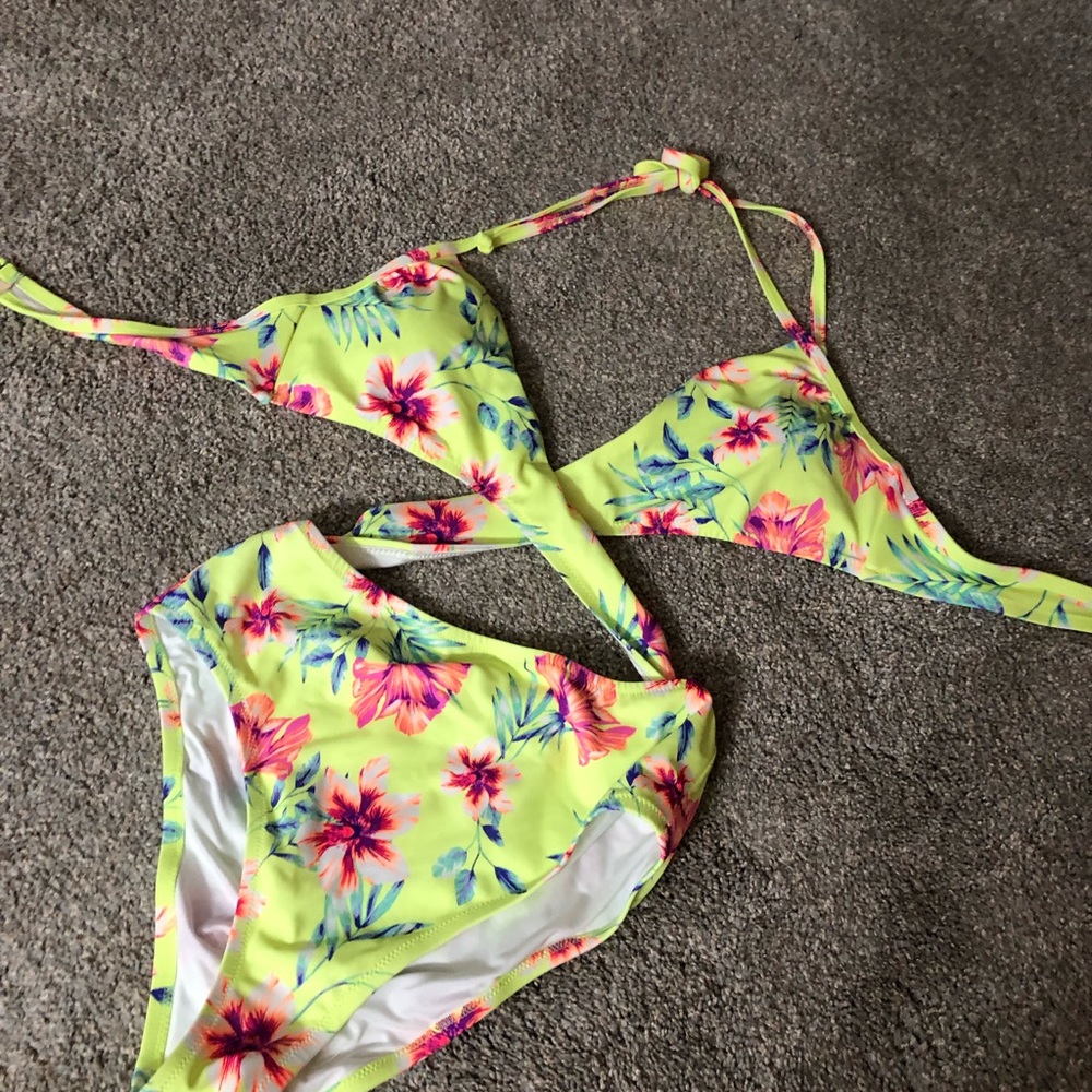 SOLD VS Pink wrap swimsuit NWOT